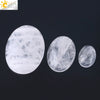 White Crystal Oval Ring Hand Ground Jewelry Accessory With Independent Packaging For Women