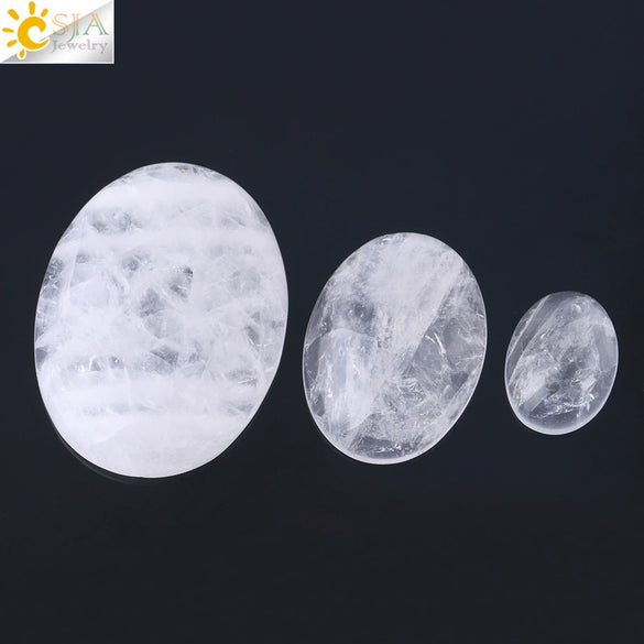 White Crystal Oval Ring Hand Ground Jewelry Accessory With Independent Packaging For Women