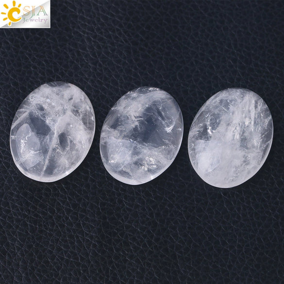 White Crystal Oval Ring Hand Ground Jewelry Accessory With Independent Packaging For Women