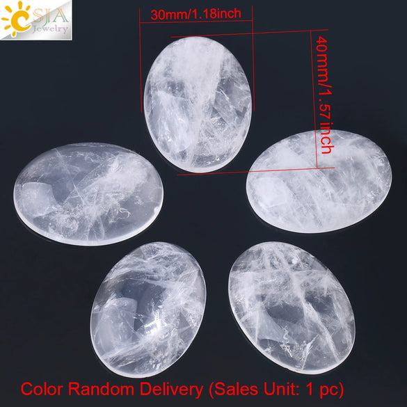 White Crystal Oval Ring Hand Ground Jewelry Accessory With Independent Packaging For Women
