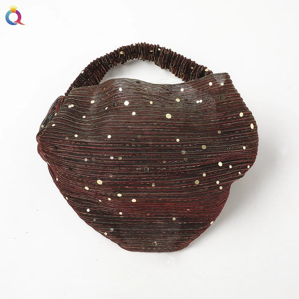 White Handmade Braided Cloth Turban Headband For Women Wide Retro Hair Wrap Headband Wholesale