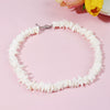 White Irregular Shell Beaded Puka Necklace Minimalist Geometric Electroplated Regular Chain Pendant Necklace For Women And Men