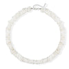 White Irregular Shell Beaded Puka Necklace Minimalist Geometric Electroplated Regular Chain Pendant Necklace For Women And Men