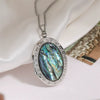 Wholesale Abalone Shell Pendant Necklace With O Word Chain Animal Zodiac Geometric Style Environmentalfriendly