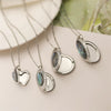 Wholesale Abalone Shell Pendant Necklace With O Word Chain Animal Zodiac Geometric Style Environmentalfriendly