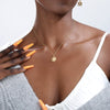 Wholesale Abstract Pendant Necklace Stainless Steel Gold Plated Geometric Jewelry Accessories