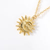 Wholesale Abstract Pendant Necklace Stainless Steel Gold Plated Geometric Jewelry Accessories