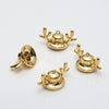Wholesale Accessories Copper Gold Plated Antler Floating Flower Hat Glasses Demon Elf Baroque Pearl Handmade