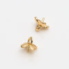 Wholesale Accessories Copper Gold Plated Antler Floating Flower Hat Glasses Demon Elf Baroque Pearl Handmade