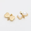 Wholesale Accessories Copper Gold Plated Antler Floating Flower Hat Glasses Demon Elf Baroque Pearl Handmade