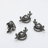 Wholesale Accessories Copper Gold Plated Antler Floating Flower Hat Glasses Demon Elf Baroque Pearl Handmade