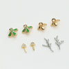 Wholesale Accessories Copper Gold Plated Antler Floating Flower Hat Glasses Demon Elf Baroque Pearl Handmade