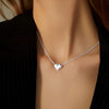Wholesale Accessories Copper Love Peach Heart Pendant Women's Clavicle Chain Necklace With Electroplating