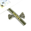 Wholesale Accessories Gold Thread Embroidered Love Letter Wrist Strap Handwoven Tassel Bracelet