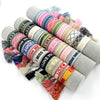 Wholesale Accessories Gold Thread Embroidered Love Letter Wrist Strap Handwoven Tassel Bracelet