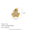 Wholesale Accessories Pendant Stainless Steel Plated 18K Gold Seahorse Bow Fivepointed Star Cowboy Boots Heart Shape Pendant For Women Electroplating