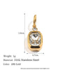Wholesale Accessories Pendant Stainless Steel Plated 18K Gold Seahorse Bow Fivepointed Star Cowboy Boots Heart Shape Pendant For Women Electroplating