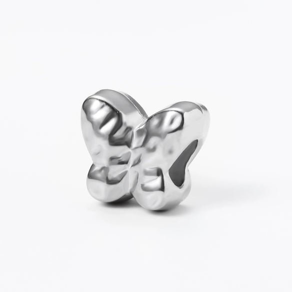 Wholesale Accessories Stainless Steel Anime Style Kitty Cat Butterfly Love Pattern Electroplated Beaded