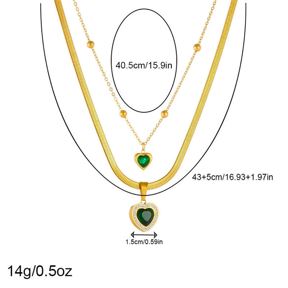 Wholesale Accessories Stainless Steel Goldplated Love Style Chain Bracelet Earrings Necklace Set