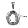 Wholesale Accessories Stainless Steel 18K Gold Plated Mini Bubble Letter Pendant With Butterfly Pattern