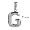 Wholesale Accessories Stainless Steel 18K Gold Plated Mini Bubble Letter Pendant With Butterfly Pattern
