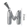 Wholesale Accessories Stainless Steel 18K Gold Plated Mini Bubble Letter Pendant With Butterfly Pattern
