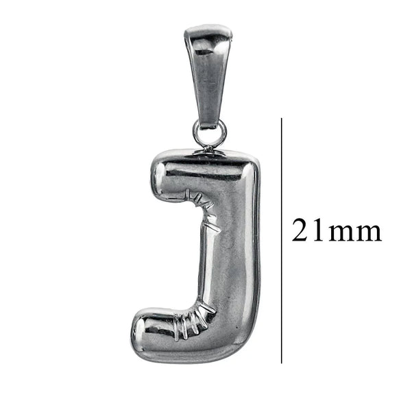 Wholesale Accessories Stainless Steel 18K Gold Plated Mini Bubble Letter Pendant With Butterfly Pattern