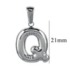 Wholesale Accessories Stainless Steel 18K Gold Plated Mini Bubble Letter Pendant With Butterfly Pattern