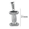 Wholesale Accessories Stainless Steel 18K Gold Plated Mini Bubble Letter Pendant With Butterfly Pattern