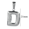 Wholesale Accessories Stainless Steel 18K Gold Plated Mini Bubble Letter Pendant With Butterfly Pattern
