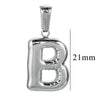 Wholesale Accessories Stainless Steel 18K Gold Plated Mini Bubble Letter Pendant With Butterfly Pattern