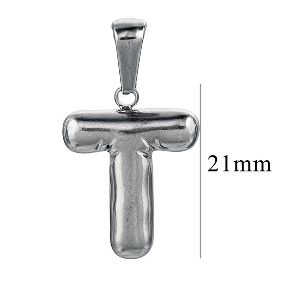 Wholesale Accessories Stainless Steel 18K Gold Plated Mini Bubble Letter Pendant With Butterfly Pattern