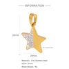 Wholesale Accessories Stainless Steel 18K Gold Plated Star And Moon Style