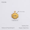 Wholesale Accessories Stainless Steel Retro Handmade Geometric Pendant With Love Drop Bell Pattern 18K Gold Plated