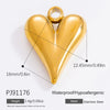 Wholesale Accessories Stainless Steel Retro Handmade Geometric Pendant With Love Drop Bell Pattern 18K Gold Plated