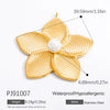 Wholesale Accessories Stainless Steel Retro Handmade Geometric Pendant With Love Drop Bell Pattern 18K Gold Plated