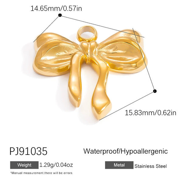 Wholesale Accessories Stainless Steel Retro Handmade Geometric Pendant With Love Drop Bell Pattern 18K Gold Plated