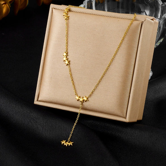 Wholesale Accessories Stainless Steel Rhinestones Electroplating Love Yshaped Long Tassel Women's