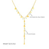 Wholesale Accessories Stainless Steel Rhinestones Electroplating Love Yshaped Long Tassel Women's