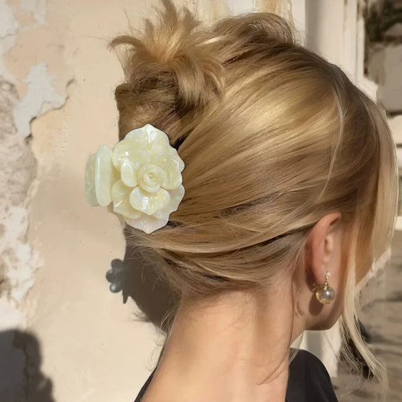 Wholesale Acetate Flower Handmade Women's Hair Clip