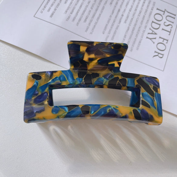 Wholesale Acetate Hair Clip Retro Elegant Large Shark Grip Female Hair Accessories Handmade For Autumn And Winter