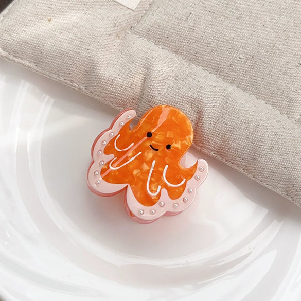 Wholesale Acetic Acid Cartoon Marine Fish Hair Clip Polished Hair Accessories For Women