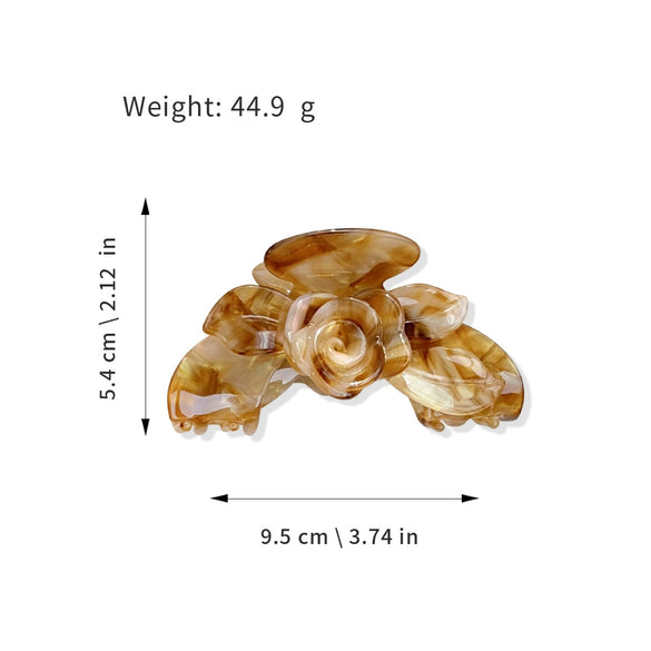 Wholesale Acetic Acid Hair Accessories Lovely Natural Style Polishing Flower Hairpin Hair Clip Shark Clip Grab Clip
