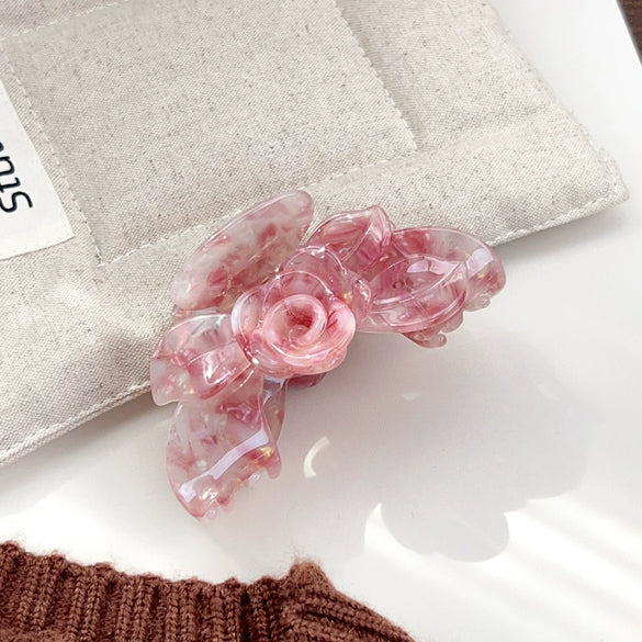 Wholesale Acetic Acid Hair Accessories Lovely Natural Style Polishing Flower Hairpin Hair Clip Shark Clip Grab Clip
