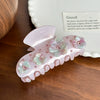 Wholesale Acetic Acid Hairpin With Diamondencrusted Flower Design For Women High Grade Sense Clip Back Head Shark Clip