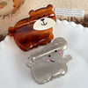 Wholesale Acetic Acid Handmade Cartoon Animal Hair Grab Clips For Women