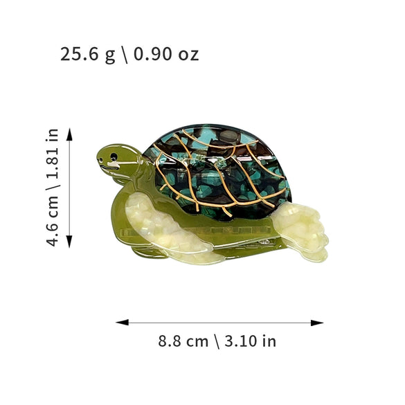 Wholesale Acetic Acid Handmade Cartoon Animal Style Turtle Hair Clip For Women