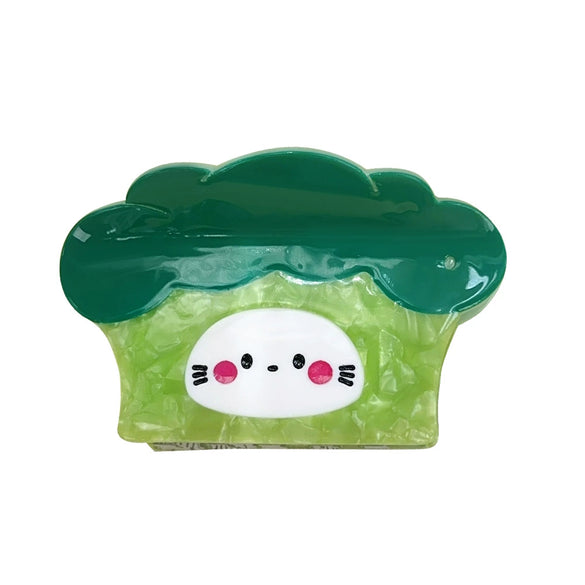 Wholesale Acetic Acid Handmade Cartoon Vegetable Fruit Food Style Hair Grab Clips For Women
