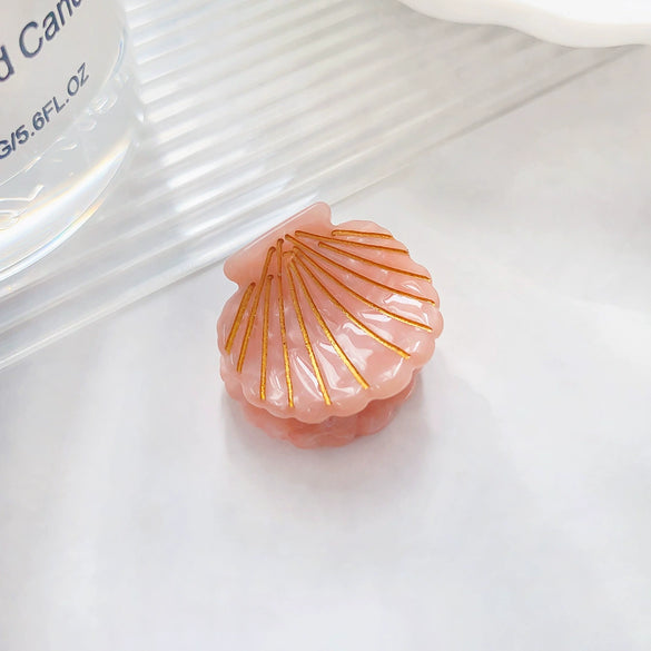 Wholesale Acetic Acid Handmade Cute Mini Hairpin For Women Shell Style Hair Accessories