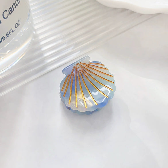 Wholesale Acetic Acid Handmade Cute Mini Hairpin For Women Shell Style Hair Accessories